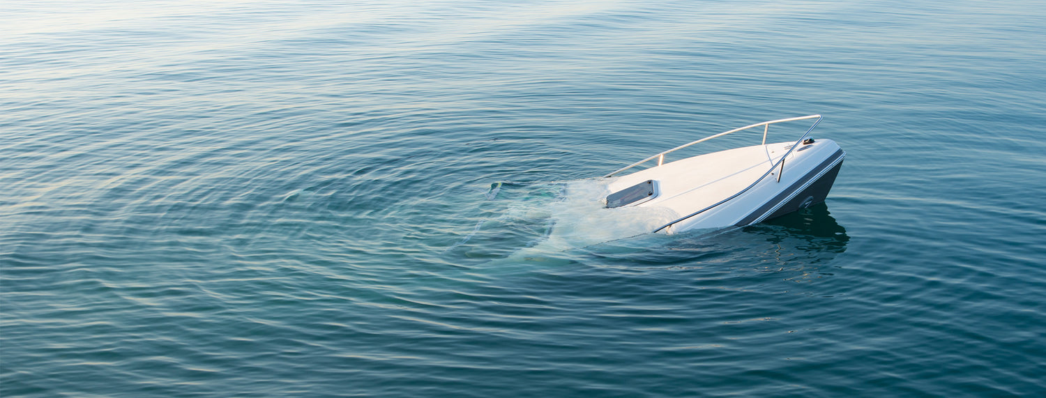 boat sinking don't sink your boat drain plug reminder