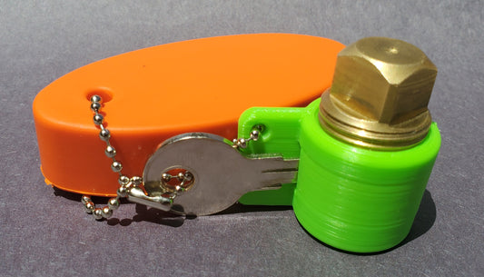 PlugKeyper (Green) - boat drain plug reminder.