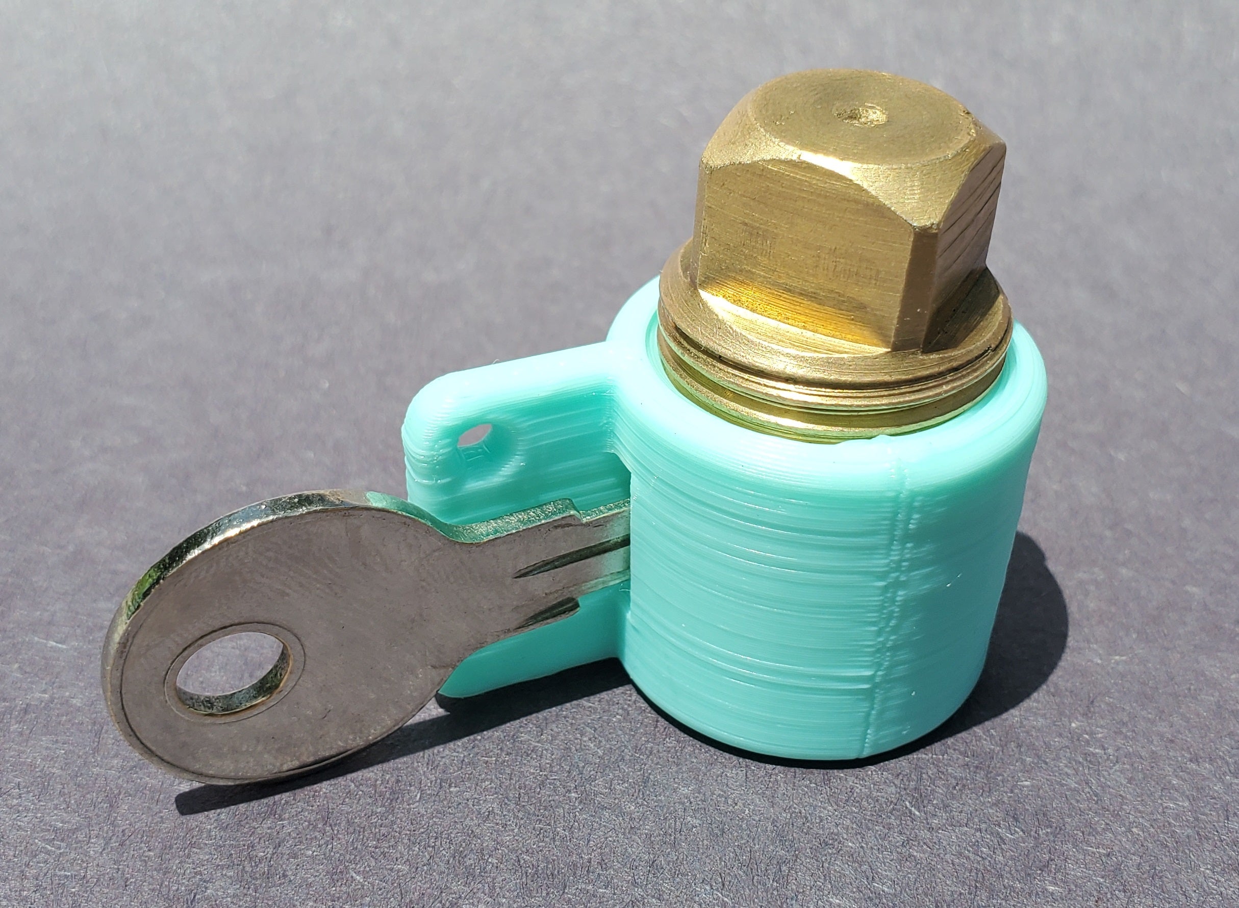 PlugKeyper Cyan Boat Drain Plug Reminder Plugkeyper plugkeyper-cyan-boat-drain-plug-reminder-plugkeyper