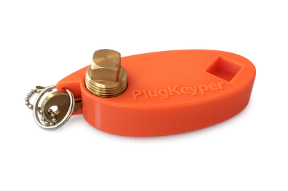 KeyFloat drain plug reminder and wrench