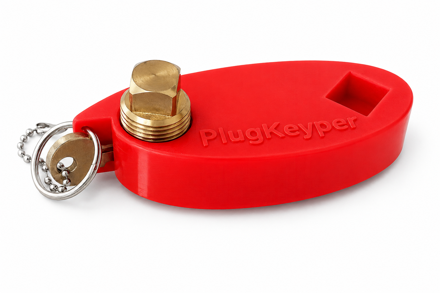 KeyFloat drain plug reminder and wrench
