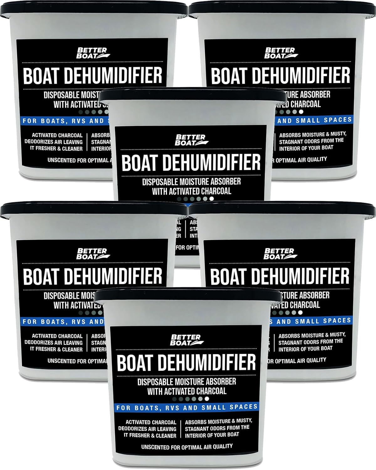 Boat moisture absorbers for winter storage