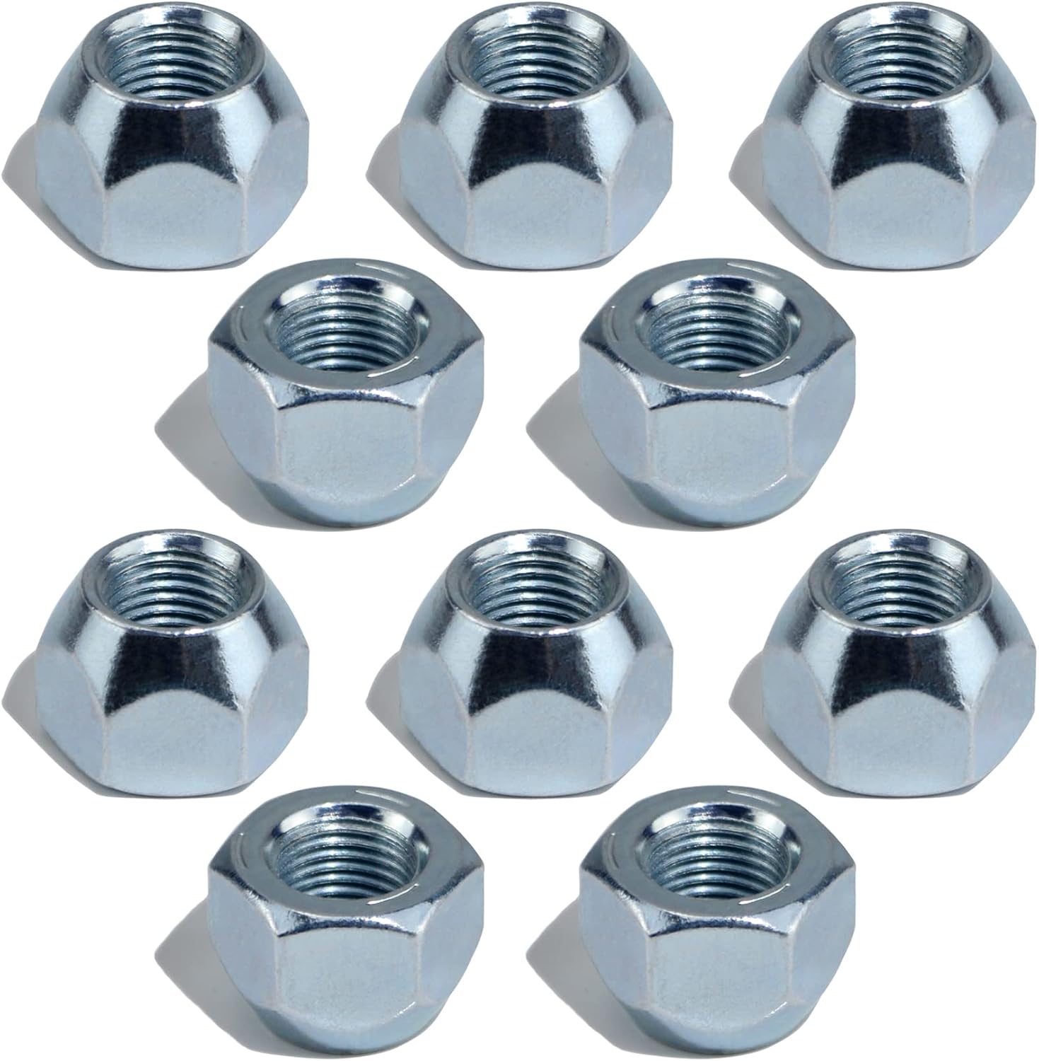 Galvanized trailer wheel lug nuts
