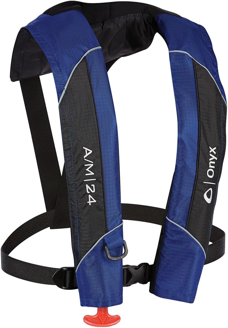 Inflatable life jacket for boating