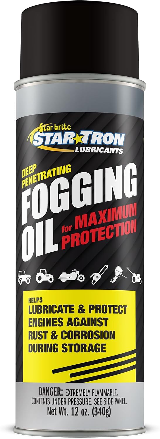 Marine engine fogging oil for winter storage