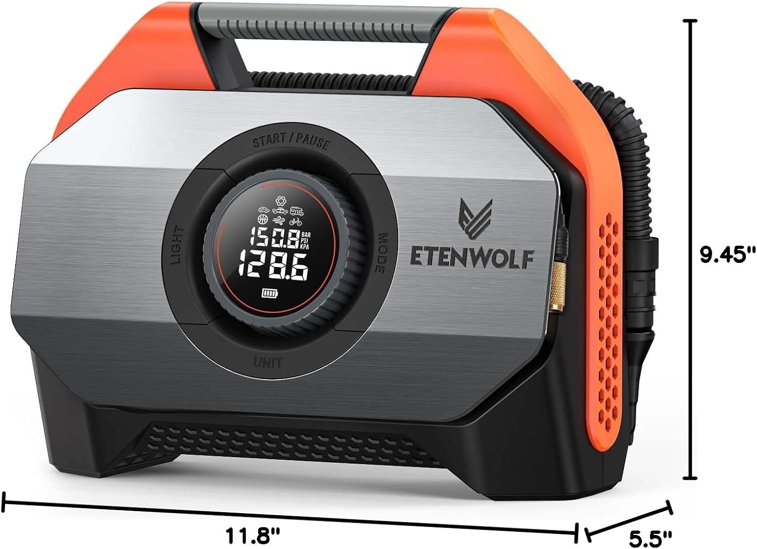Portable tire inflator for trailer tires