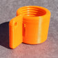 PlugKeyper (Orange) - boat drain plug reminder. Designed for a 1/2 garboard drain plug.
