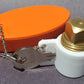 PlugKeyper (White) - boat drain plug reminder.