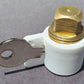 PlugKeyper (White) - boat drain plug reminder.