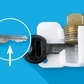 PlugKeyper (Orange) - boat drain plug reminder. Designed for a 1/2 garboard drain plug.